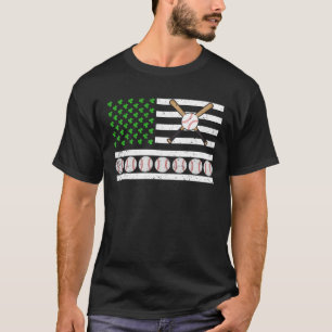 Camiseta Graciosa bandera irlandesa norteamericana de béisb