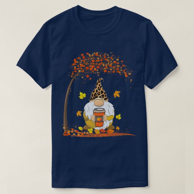 Camiseta Graciosa Bicicleta Árbol de hojas otoñales Cae Gno (Diseño del anverso)