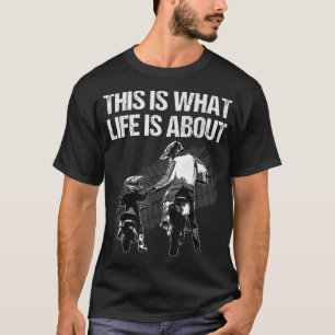 Camiseta Graciosa Bicicleta Sucia Arte Para Hombres Papá Ni