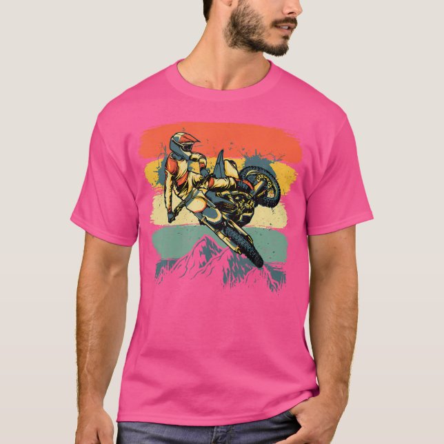 Camiseta Graciosa Bicicleta Sucia Para Hombres Motocicleta  (Anverso)