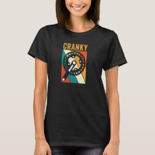 Camiseta Graciosa Bicicleta Vintage Cranky Amantes del Cicl