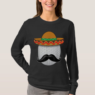 Camiseta Graciosa bola de golf Mustache Deportes mexicanos