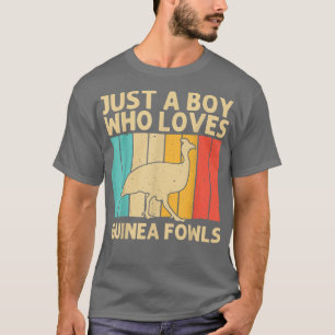 Camiseta Graciosa Bola De Guinea Para Niños Pájaros Aves De