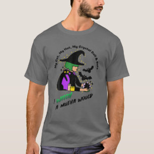 Camiseta Graciosa Bruja A Mutha Halloween Bruja Con Llanto