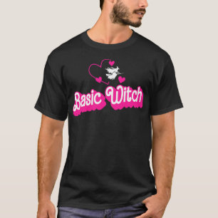 Camiseta Graciosa Bruja Básica Lazy Costume Chicas Mujeres 