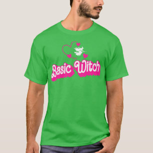 Camiseta Graciosa Bruja Básica Lazy Costume Chicas Mujeres 