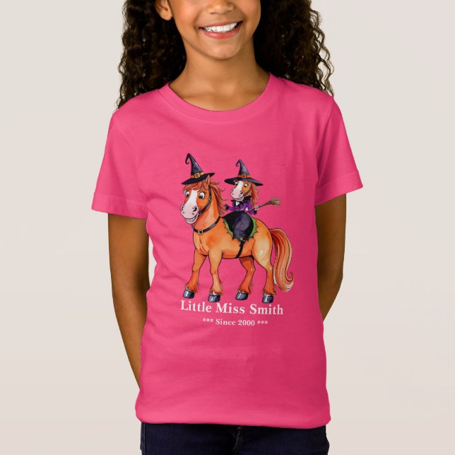 Camiseta Graciosa Bruja de Caballo (Anverso)