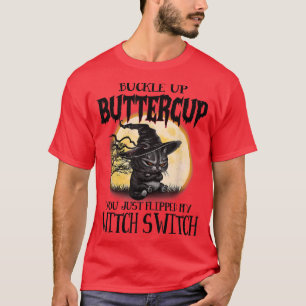 Camiseta Graciosa Bruja De Gato Enfadada, Buckup Buttercup,