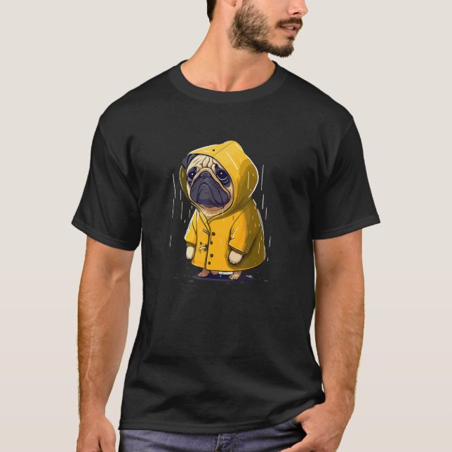 Camiseta Graciosa bruja triste en un Mascota agujereado en  (Anverso)