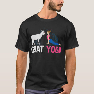 Camiseta Graciosa Cabra Mujer Yoga Animal Granjero Ganadero