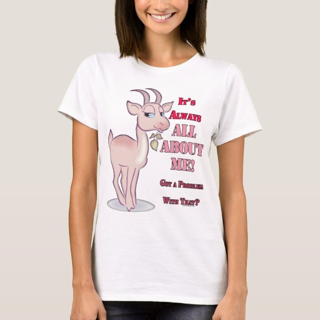 Camiseta Graciosa cabra sarcástica (Anverso)