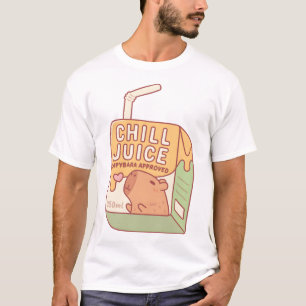 Camiseta Graciosa Caja de Jugo Chill Juice Capybara