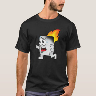 Camiseta Graciosa Camping Shirt - Marshmallow Smores On Fir