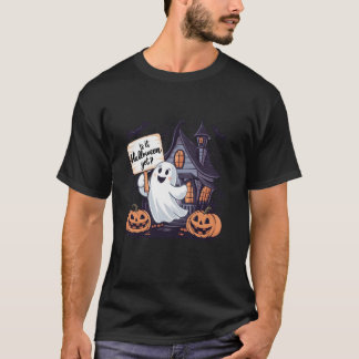 Camiseta Graciosa casa burlona de boo fantasma embotellada