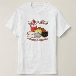 Camiseta Graciosa Cat - Combo PURRITO & TACO CAT