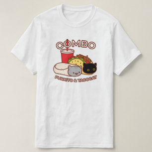 Camiseta Graciosa Cat - Combo PURRITO & TACO CAT