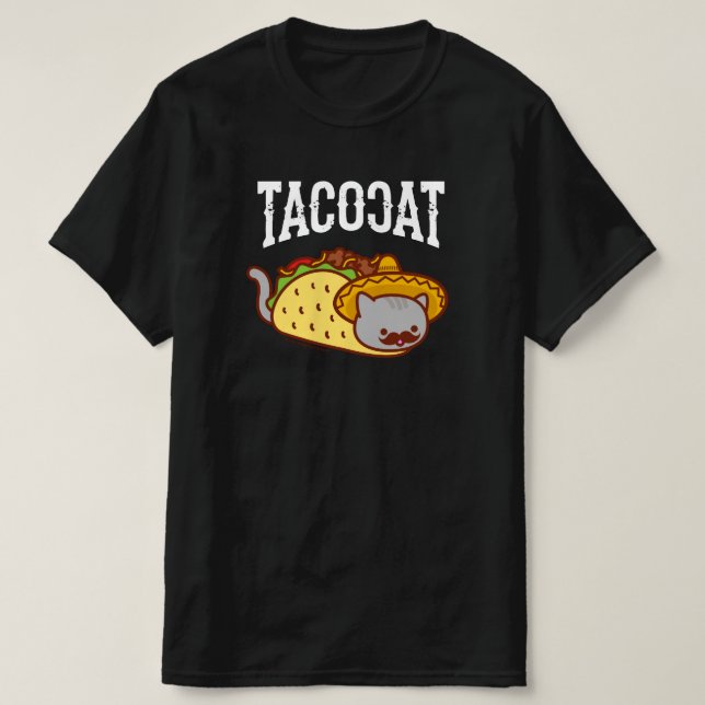 Camiseta Graciosa Cat - TACO CAT mexicano (Diseño del anverso)