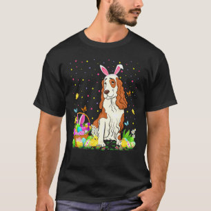 Camiseta Graciosa caza de huevos de Pascua Cocker Perro Esp