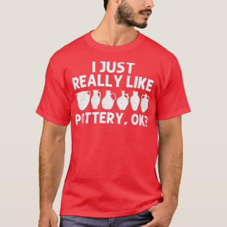 Camiseta Graciosa Cerámica Para Hombres Artista De Cerámica