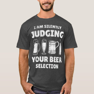 Camiseta Graciosa cerveza de artesanía que bebe silenciosam