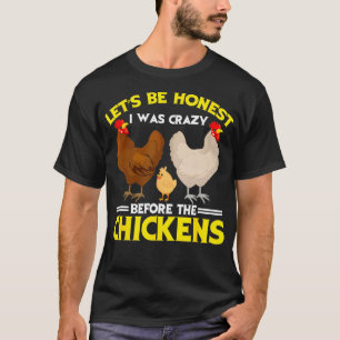 Camiseta Graciosa Chicken Lady Para Ser Honesta Yo Estaba C