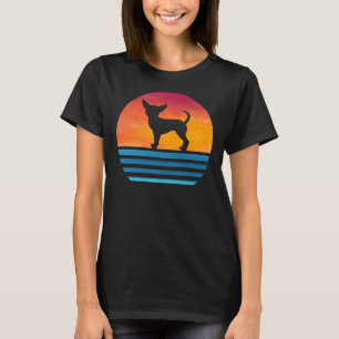 Camiseta Graciosa Chihuahua Mom Dog Vintage Silhouette Chiw