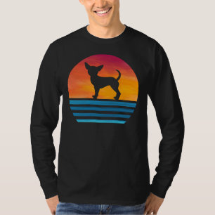 Camiseta Graciosa Chihuahua Mom Dog Vintage Silhouette Chiw