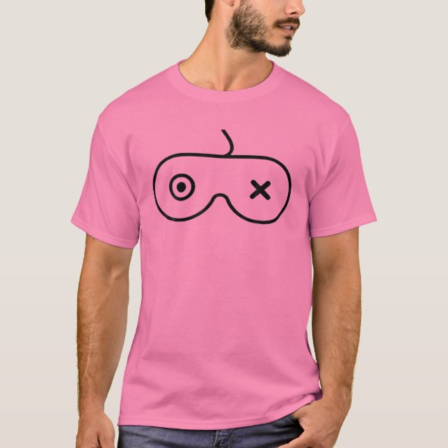 Camiseta Graciosa cinta de juego rosado Sensibilización sob (Anverso)