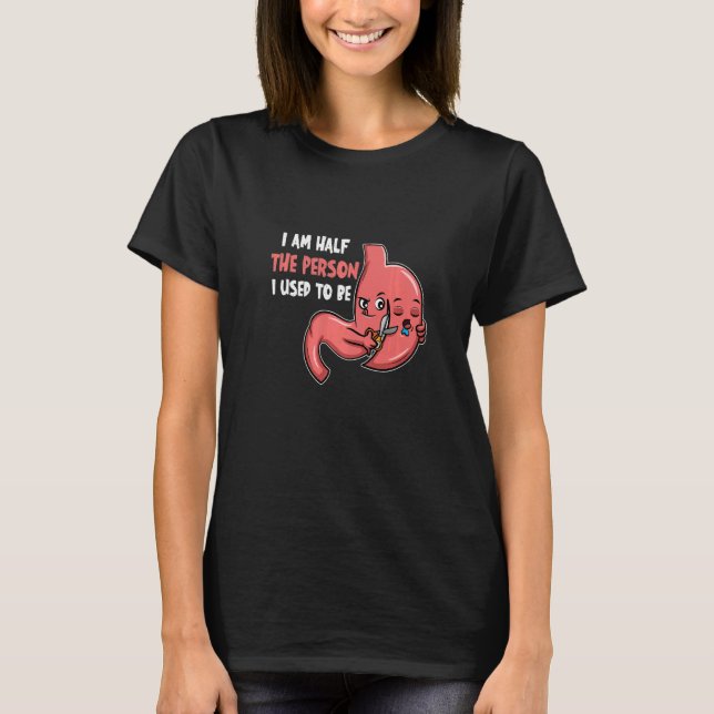Camiseta Graciosa Cirugía Bariátrica de Manga Gástrica Recu (Anverso)