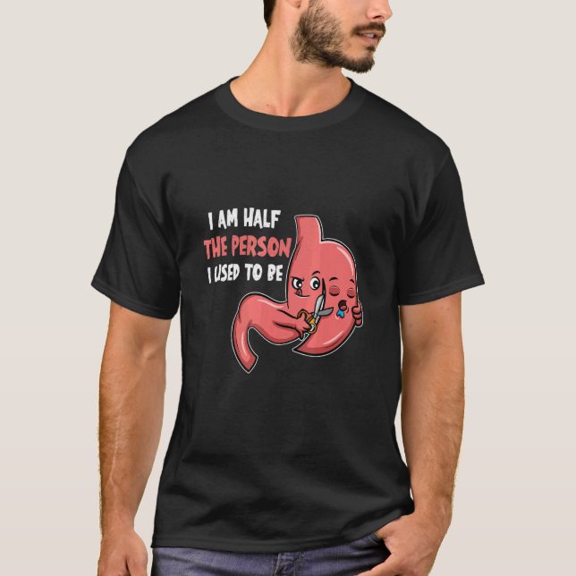 Camiseta Graciosa Cirugía Bariátrica de Manga Gástrica Recu (Anverso)