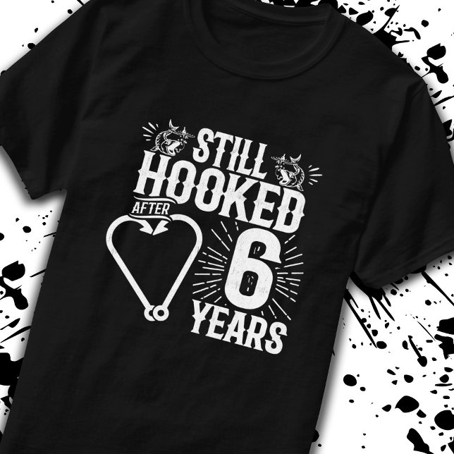 Camiseta Graciosa cita 6 Aniversario Parejas casadas 6 años (Subido por el creador)