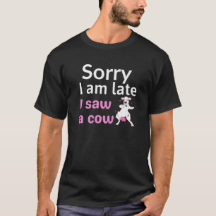Camiseta Graciosa Cita De Agricultor Enamorado De Vacas, Si