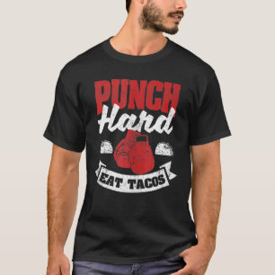 Camiseta Graciosa Cita de Boxeo Taco para los amantes de lo