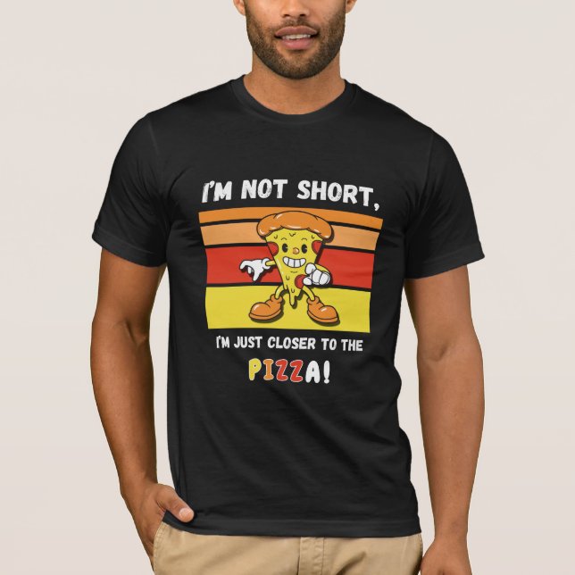 Camiseta Graciosa cita de comida de pizza sarcástica (Anverso)