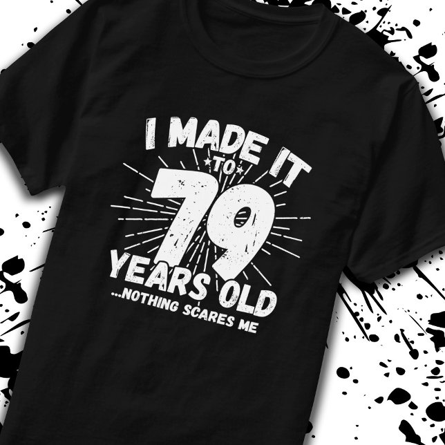 Camiseta Graciosa cita de cumpleaños 79 Sarcástica de 79 añ (Subido por el creador)