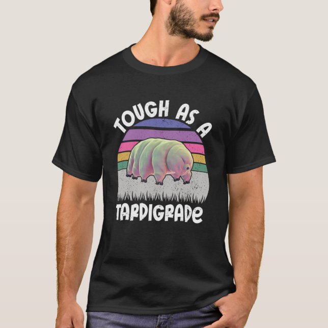 Camiseta Graciosa Cita De Oso De Agua Tardigrado Como Tardi (Anverso)