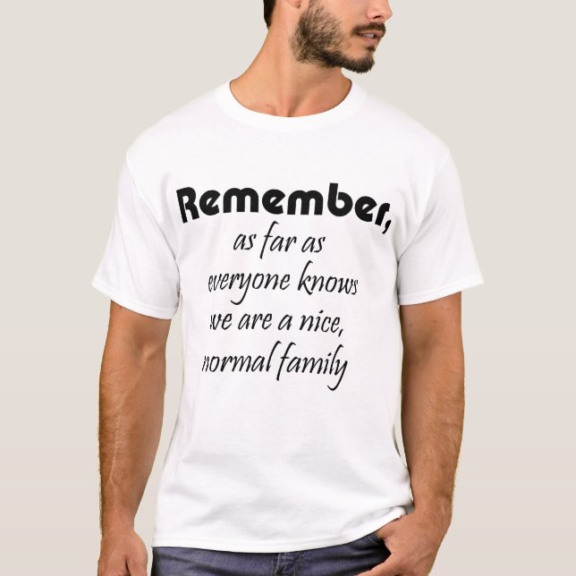 Camiseta Graciosa cita familiar reencuentro de humor chiste (Anverso)
