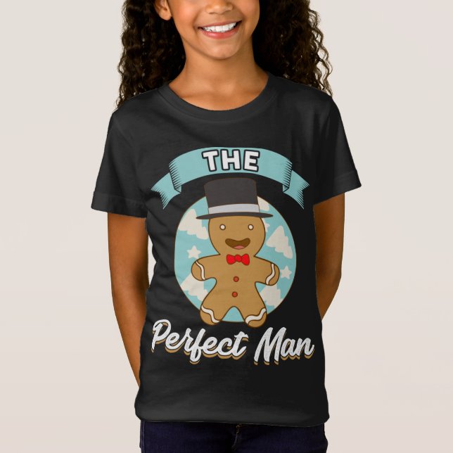Camiseta Graciosa Cocina De Gingerbread El Hombre Perfecto  (Anverso)