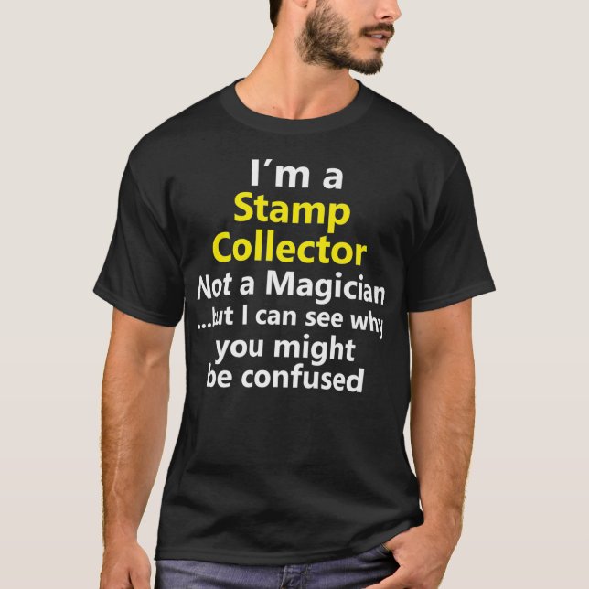 Camiseta Graciosa colección de sellos Hobby Philatelist (Anverso)