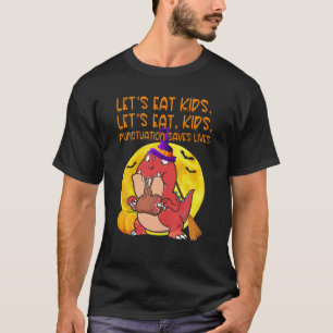 Camiseta Graciosa comamos la puntuación de los niños salv