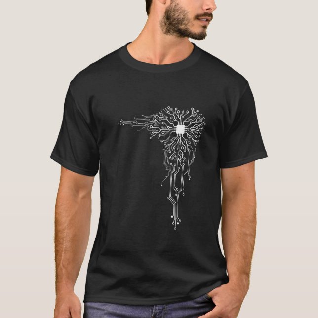 Camiseta Graciosa computadora Geek Nerd Guay Computer Core  (Anverso)