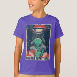Camiseta Graciosa conspiración espacial de OVNI alienígena