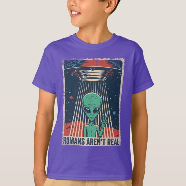 Camiseta Graciosa conspiración espacial de OVNI alienígena (Anverso)