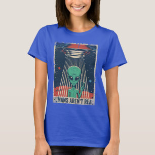 Camiseta Graciosa conspiración espacial de OVNI alienígena