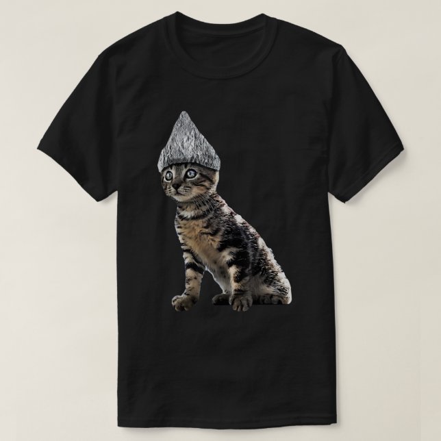Camiseta Graciosa conspiración para mí de un Gorra de gatos (Diseño del anverso)