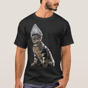 Camiseta Graciosa conspiración para mí de un Gorra de gatos