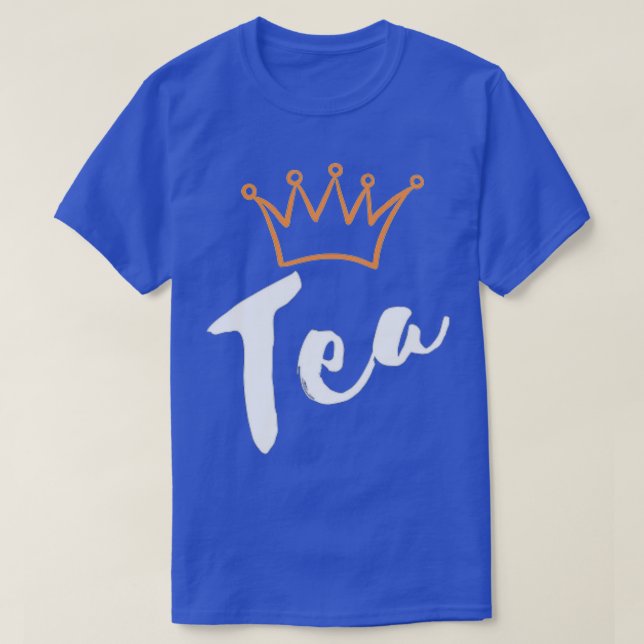 Camiseta Graciosa copa de té corona a 2 (Diseño del anverso)