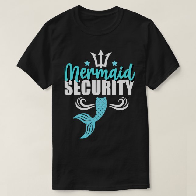 Camiseta Graciosa Costuma De Natación De La Seguridad De La (Diseño del anverso)