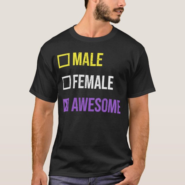 Camiseta Graciosa Cotización LGBT masculina no binaria Orgu (Anverso)