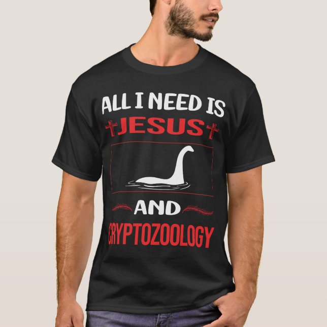 Camiseta Graciosa Criptozoología Criptídica de Jesús (Anverso)